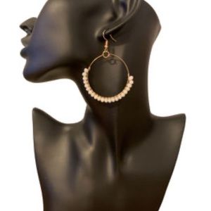 NWT boutique hope with beads earrings